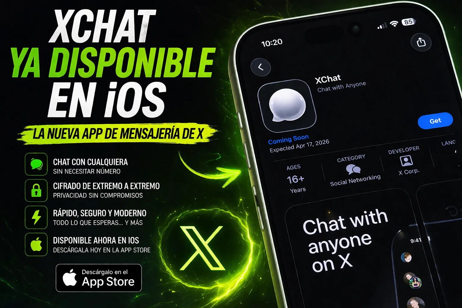 El lanzamiento de XChat en iOS 