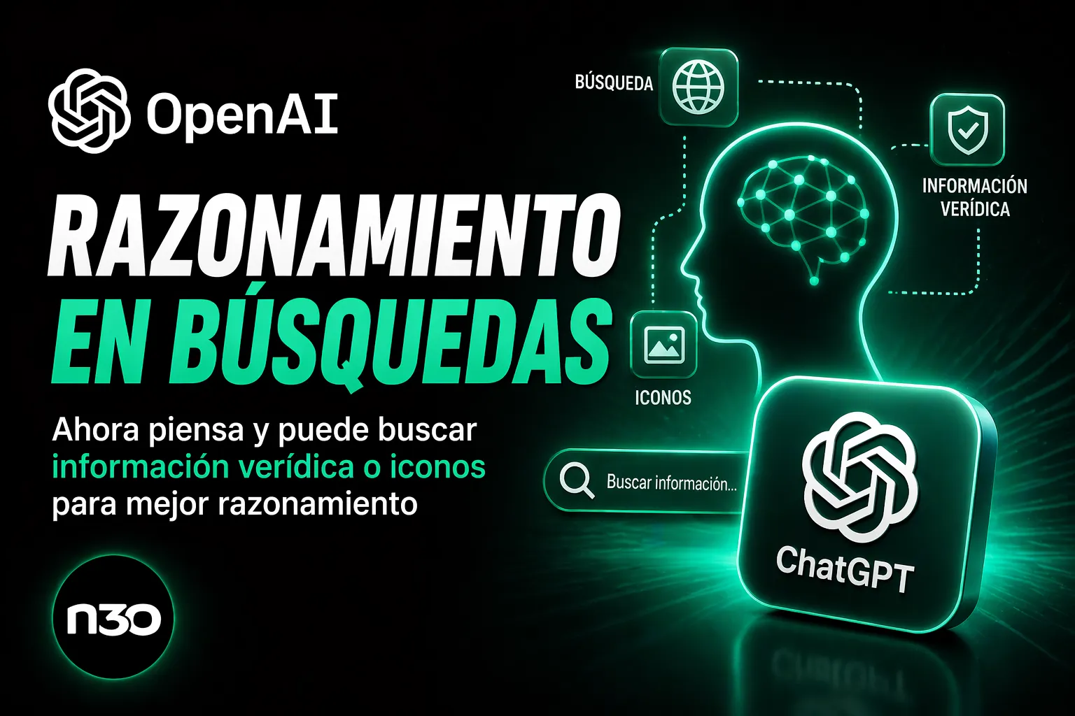 ChatGPT mejora su razonamiento con b&uacute;squeda de informaci&oacute;n ver&iacute;dica