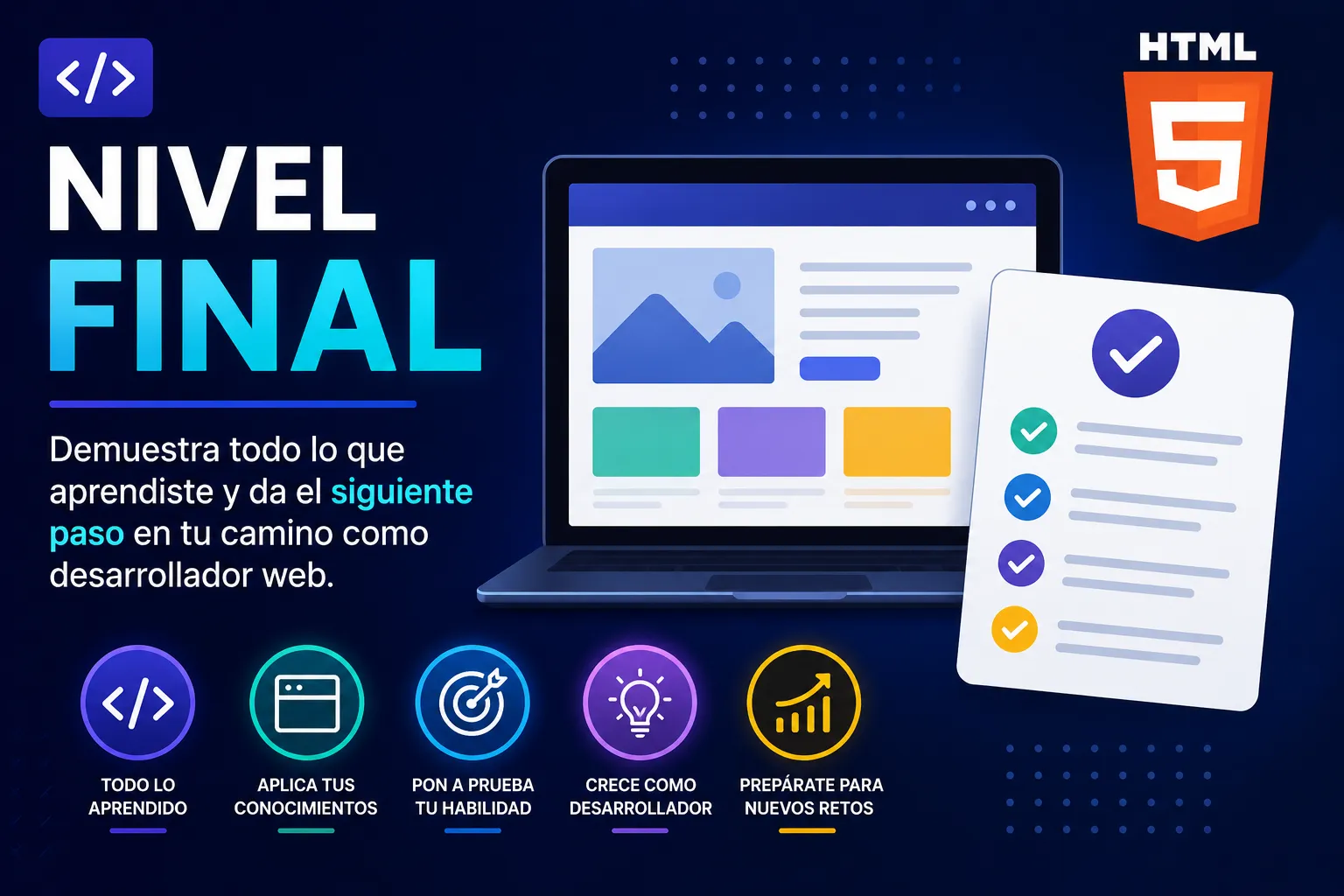 Examen de aprendizaje final de HTML5