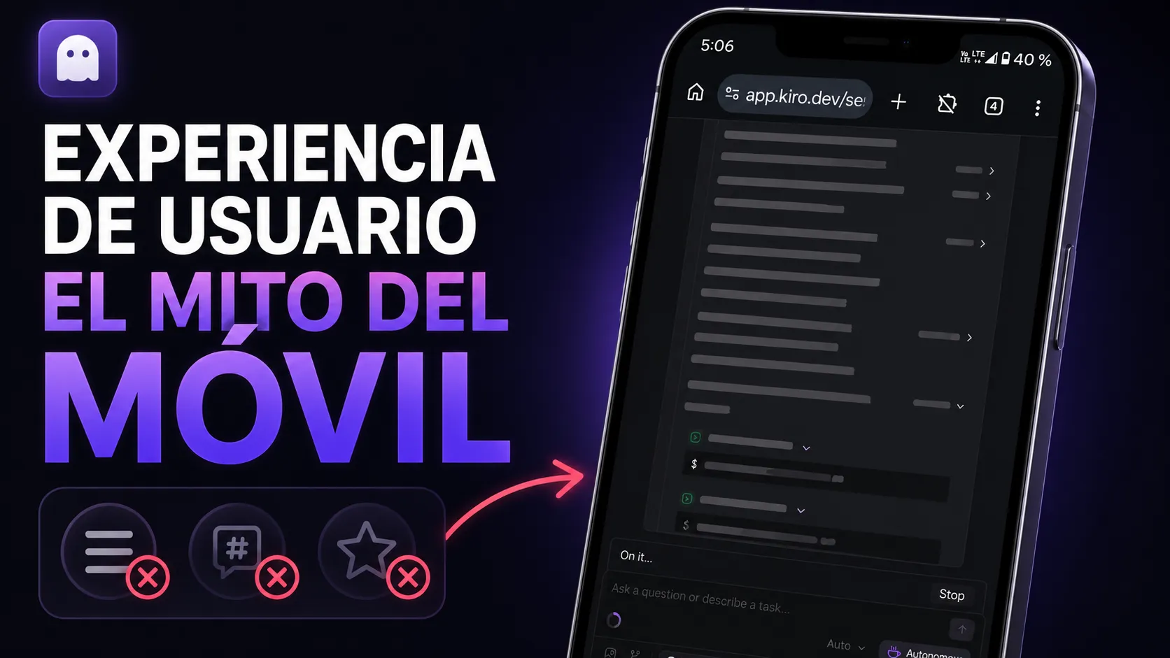 Kiro Dev en celulares es malo