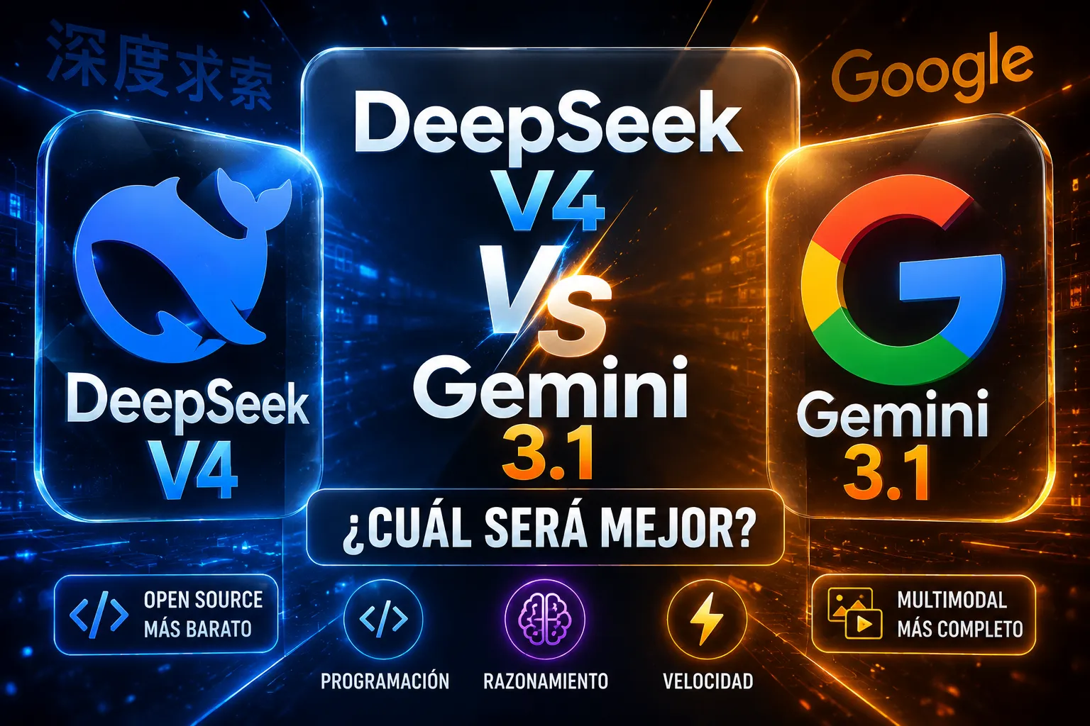 DeepSeek V4 vs Gemini 3.1 Pro: ¿Cuál es la mejor IA de 2026?