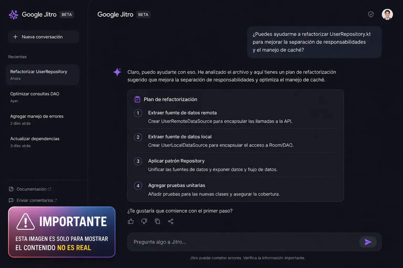 Google Jitro en p&aacute;gina web